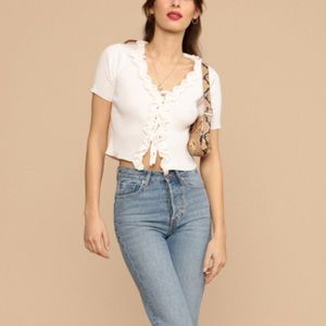 Rouje Eugenia Cardigan in White